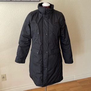 Steve Madden Girl Black Long Parka Winter Jacket size Medium